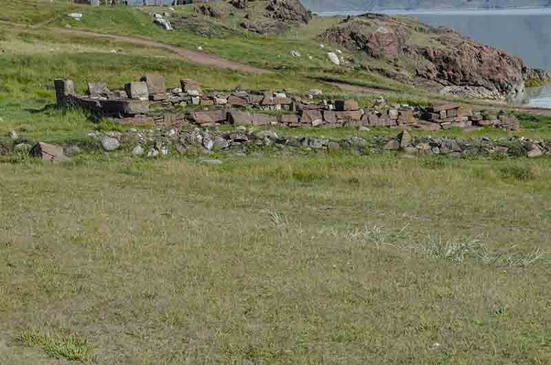 141 - Groenlandia - fiordo Tunulliarfik - Qassiarsuk - Brattahlid - restos de la granja del vikingo Erik el Rojo